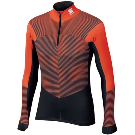 верх комбинезона Sportful Dynamo Race Top чёрно-серо-красный